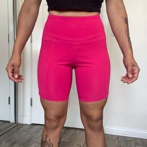 Amazon Women’s High-Waist Hot Pink Bike Shorts